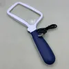 New Model 10250-5LC Rectangular foldable USB charging 5-light handheld gift magnifying glass with light Application Scenario